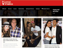 Tablet Screenshot of divorcedebbie.com